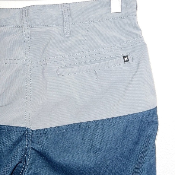 Hurley Boys Colorblock Gray And Navy Blue Board Shorts - Picture 10 of 14